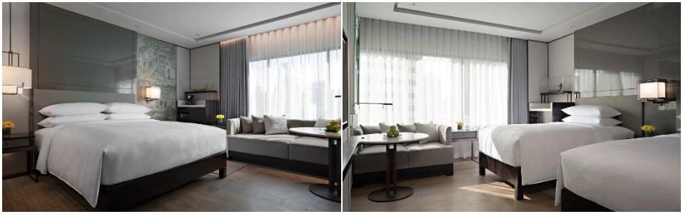 Family Room, Bedroom 1: 1 King, Bedroom 2: 2 Twins, City View
