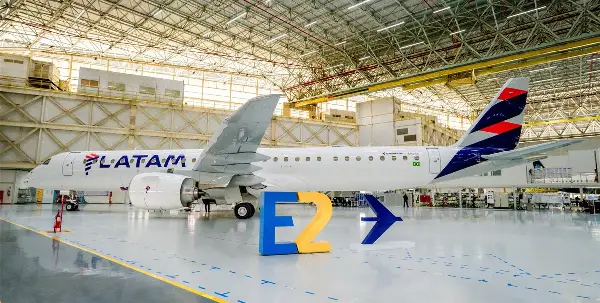 Latam Revela Primeiro Embraer E195-E2 da Frota