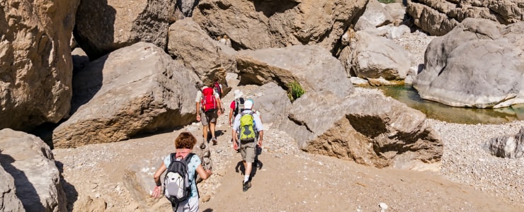 Hiking on Wadi Bani mountains