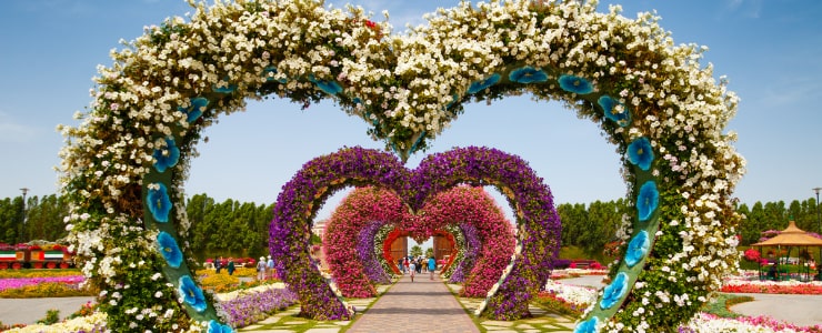 Heart Tunnel in Miracle Garden