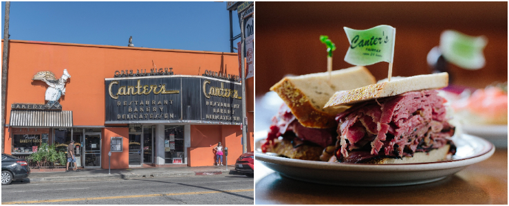 Pastrami sandwiches and Matzo Ball Soup