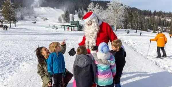 Tamarack Resort Santa Skis Free event