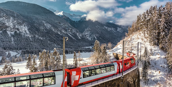 Switzerland scenic train