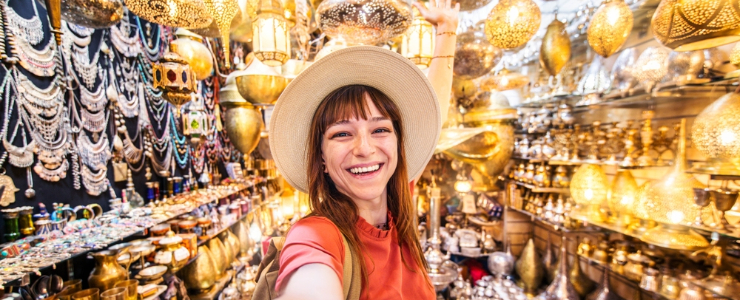 Luxury shopping in Morocco