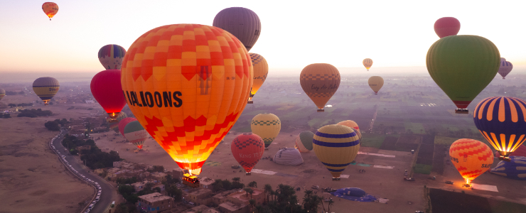Try the Hot Air Balloon in Luxor
