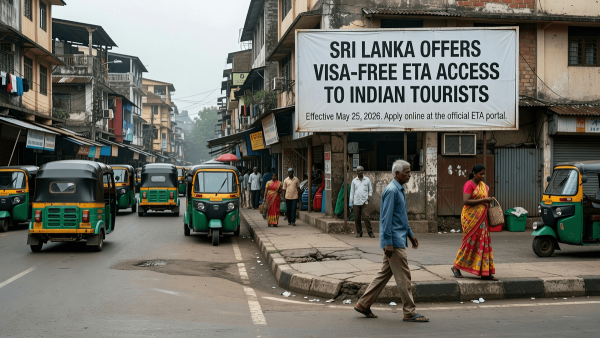 Sri Lanka Offers Visa-Free ETA Access to Indian Tourists