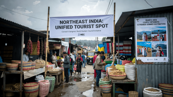 Northeast India Markets as Unified Tourist Spot; Quartz Lists 2026 Couple Getaways