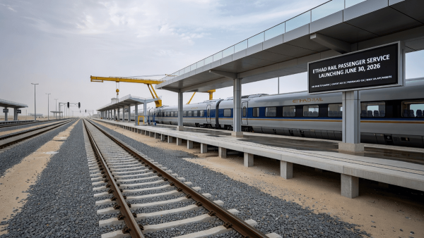 Etihad Rail Passenger Service Set to Launch June 30, 2026