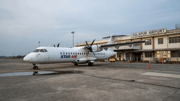 Star Air Resumes Flights Between Solapur and Mumbai