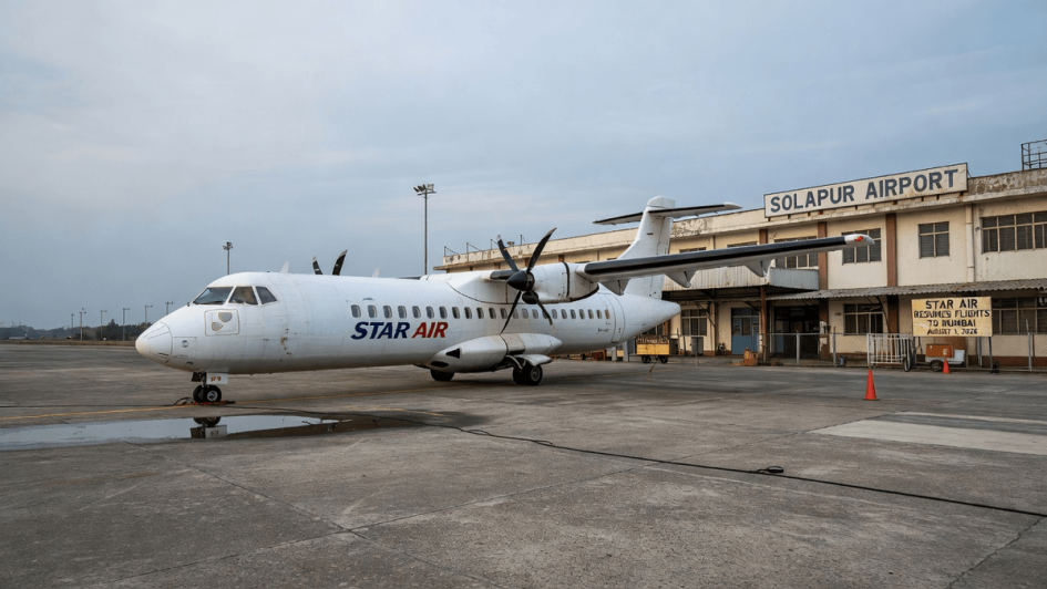 Star Air Resumes Flights Between Solapur and Mumbai