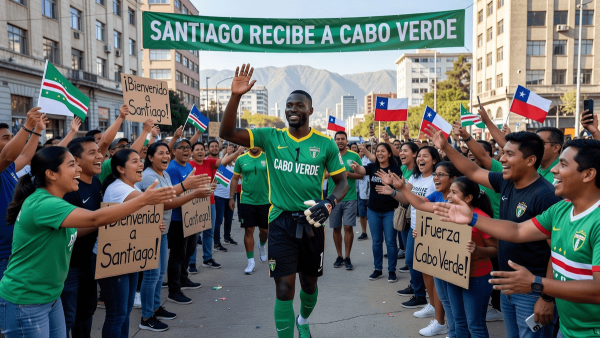 Vozinha arrives in Chile after visa delays, greeted by excited fans