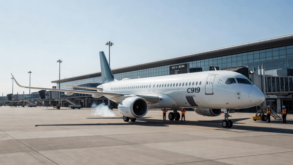 China's C919 Jet Flies First International Route to Mongolia