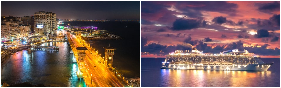 Enjoy nightlife in Alexandria And Enchanting night cruising