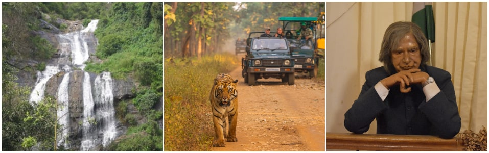 Kalhatty Waterfalls, Mudumalai Wild Life Sanctuary And Wax Museum