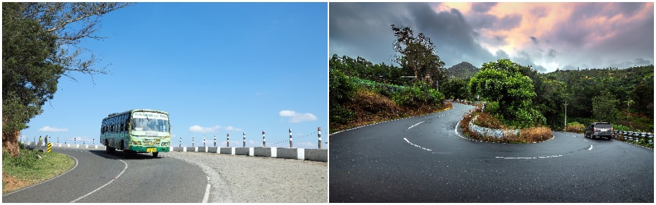 Ooty by Bus And Road