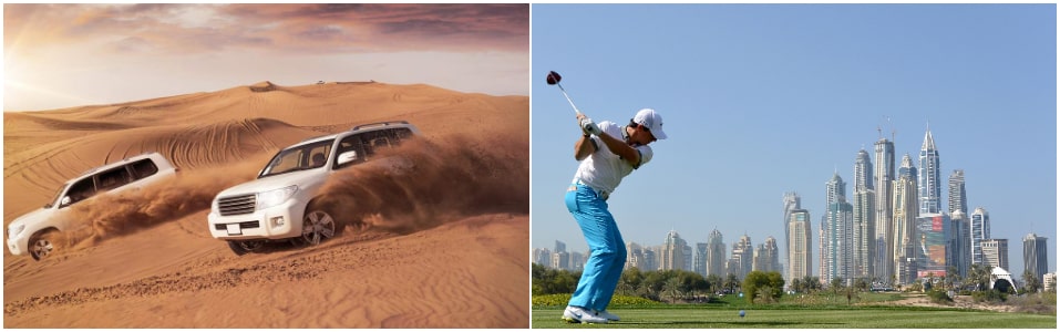 Go For A Desert Safari And Go Golfing