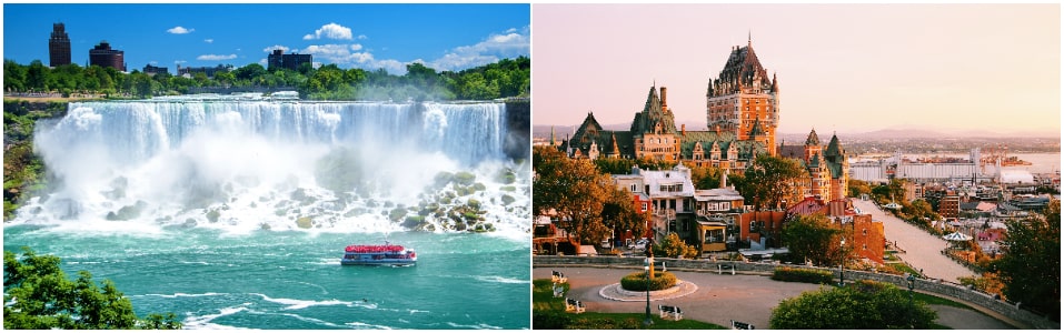 Niagra Waterfalls Ontario And Quebec City