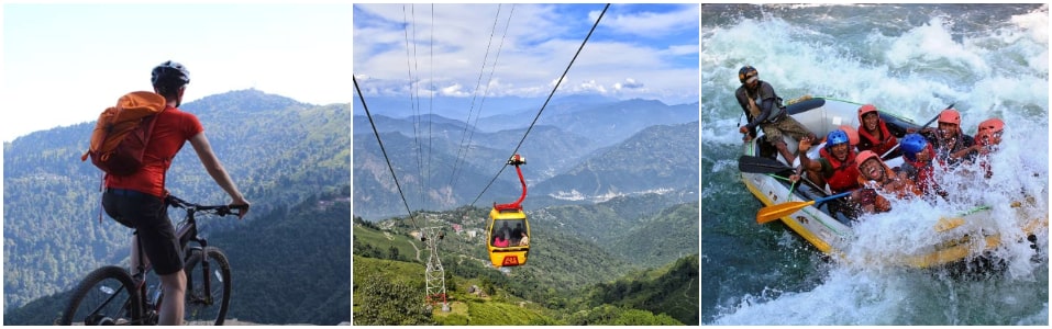 Mountain Biking, Cable Car Ride And Teesta River Rafting