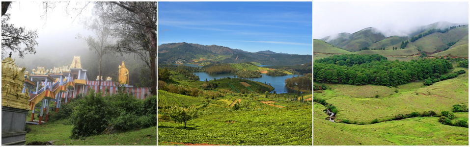 Elk Hill Lord Murugan Temple, Emerald Lake And Mukurthi National Park