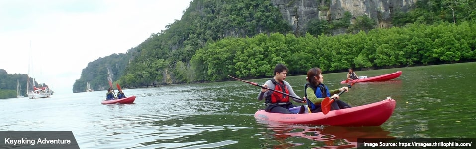 Kayaking adventure in Kuban Badak