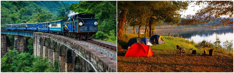 Nilgiri Mountain Toy Train, Toda Huts And Camping at Avalanche Lake