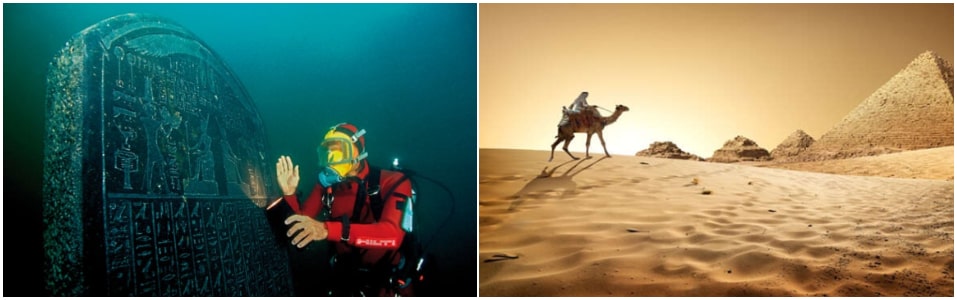 Explore the underwater city of Heracleion And Overnight Camping in the Nitrian Desert