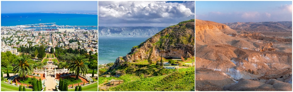 Haifa, Galilee And Negev Desert