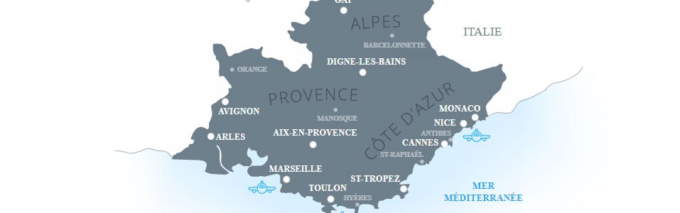 Cities in the French Riviera