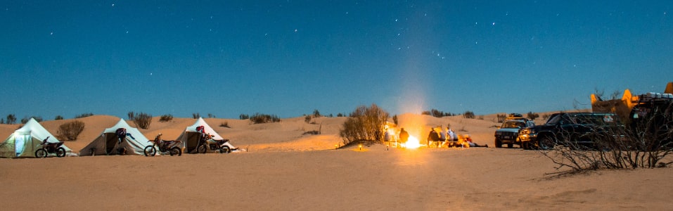 Camp in the Desert